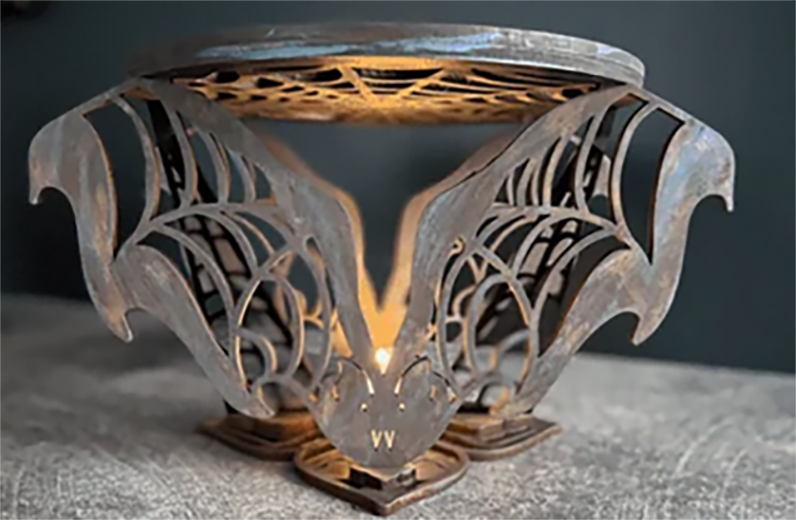 Bat Bowl Holder - Angle View